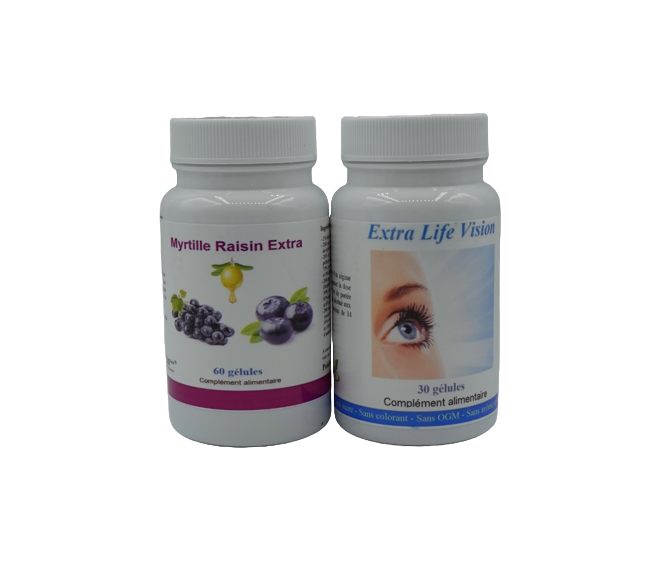 Lot 1 Extra Life Vision, 1 Myrtille Raisin Extra