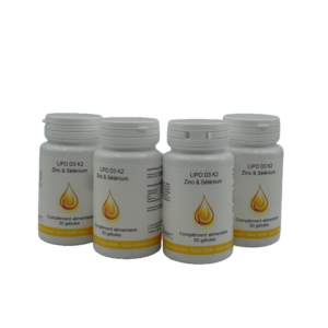 Lot 4 LIPO D3 K2 Zinc & Sélénium